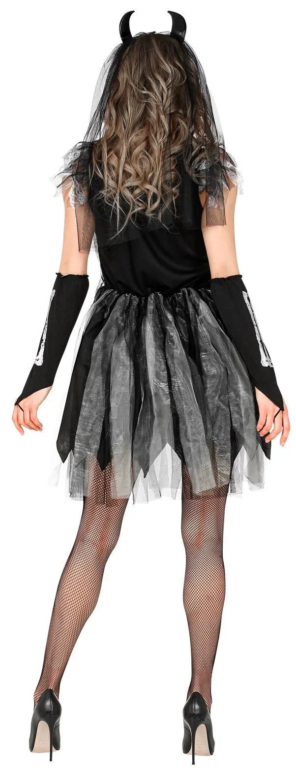 Disfraz de Novia Esqueleto con Cuernos para Mujer Esqueletos Widmann